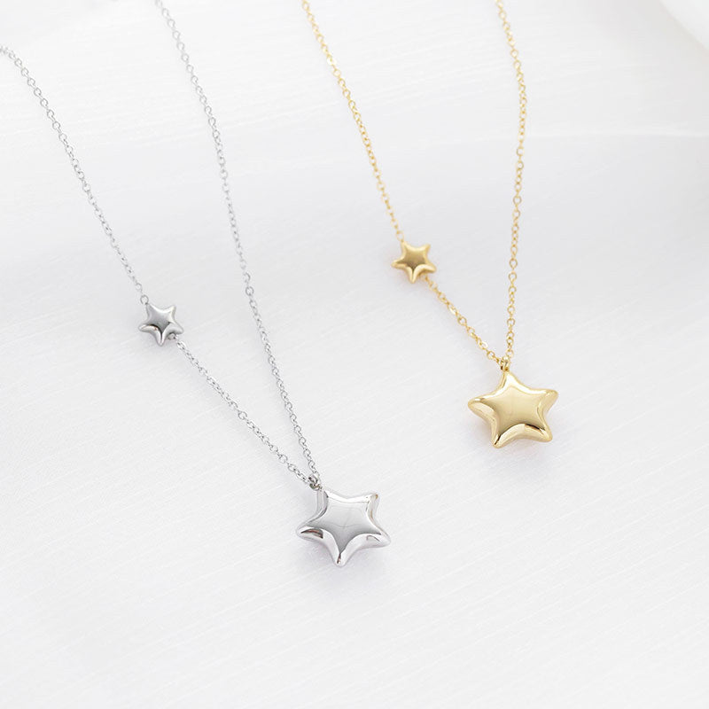 Star Dainty Clavicle Stainless Steel Necklace