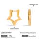 Hollow Polished Star Earrings Stainless Steel Earring