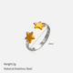 Minimalist Star Open Ring Stainless Steel Ring